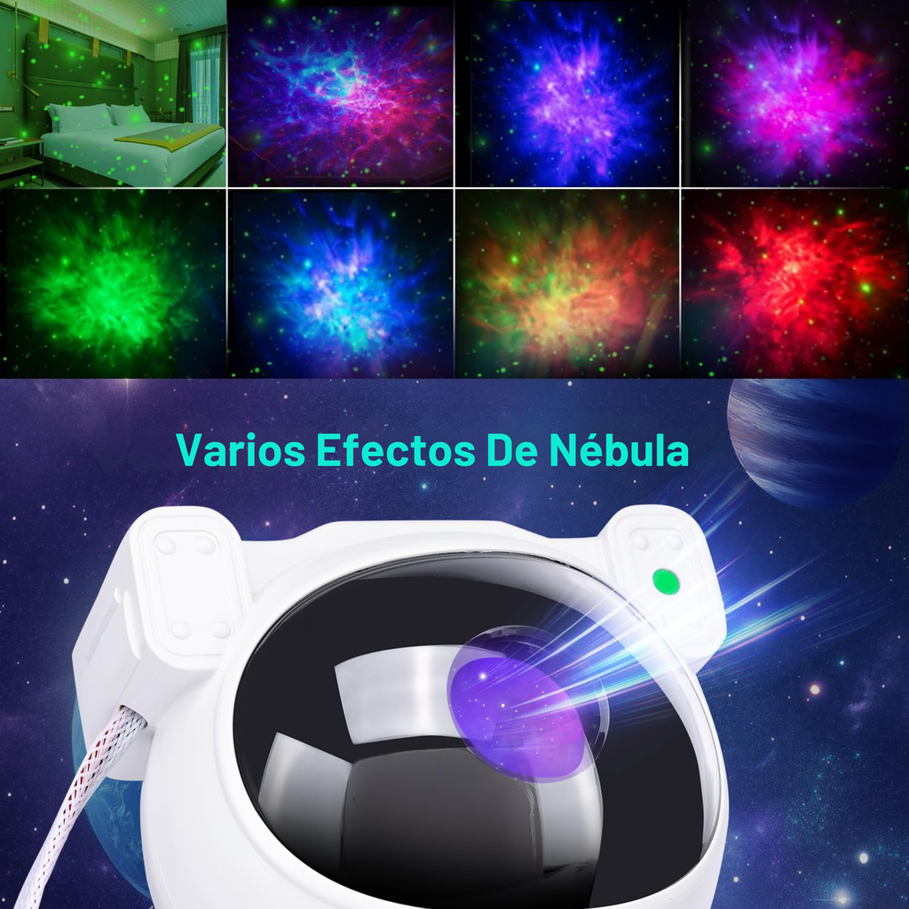 Proyector De Astronauta Luz Galaxia Relajante